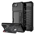 iPhone 7/8/SE (2020)/SE (2022) Slot na kartu Hybrid Case - Black