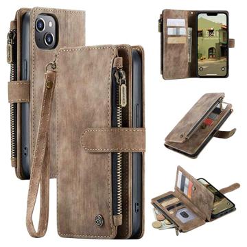 Caseme C30 Multifunctional iPhone 14 Plus Wallet Case - Brown