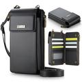 Caseme ME50 Universal Crossbody Bag w. RFID Protection - 4"-7.3" - Black