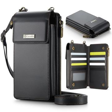 Caseme ME50 Universal Crossbody Bag w. RFID Protection - 4"-7.3" - Black