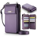 Caseme ME50 Universal Crossbody Bag w. RFID Protection - 4"-7.3" - Purple