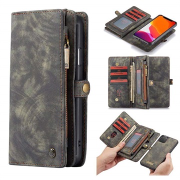 CASEME 2-v-1 multifunkčný puzdro iPhone 11 Pro Wallet-Gray