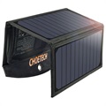 ChoeTech Dual -Port Foloble Solar Charger - 19W - Čierna