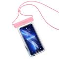 Clear IPX8 Universal Waterproof Case / Dry Bag - 7" - Pink