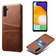 Plastové Puzdro Samsung Galaxy A14/A14 5G Potiahnuté s Vreckami na Karty