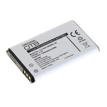 Nokia BL-5C, BL-5CA batéria-N-Gage, C2-00, E60, N72, N91-1100 mAh