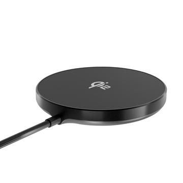 Compatible with MagSafe QI2 Protocol 15W Wireless Charger for Mobile Phone / Earphones - Black