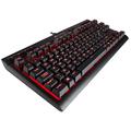 Mechanická herná klávesnica Corsair Gaming K63 - červené svetlo - čierna