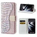 Croco Bling Series Samsung Galaxy S21 Ultra 5G Wallet Case