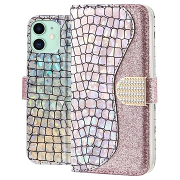 Croco Bling iPhone 11 Pase Wallet