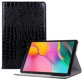 Samsung Galaxy Tab S5E Folio Case - Krokodíl - Čierna