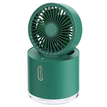 D27 2 Generation Skladateľný ventilátor s zvlhčovačom - zelený