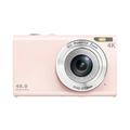 DC402-AF 4K Kids 48MP Digital Camera Auto Focus 16X Digital Zoom Vlogging Camera for Teens - Light Pink