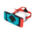 DEVASO VR Headset pre hernú konzolu Nintendo Switch Plastové okuliare VR s čelenkou s odvodom tepla - biele / modré