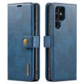 DG.Ming Samsung Galaxy S23 Ultra 5G Odnímateľné Kožené Puzdro - Modrá