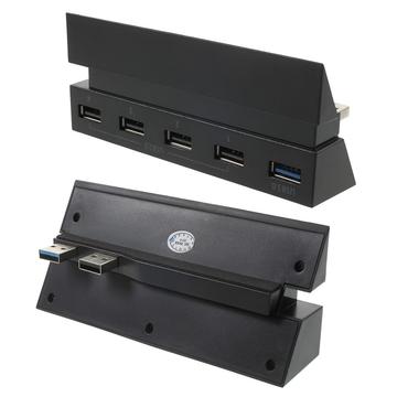 DOBE TP4-006 5-portový USB HUB pre hernú konzolu PS4 (1 x USB 3.0 + 4 x USB 2.0)