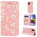 Daisy Pattern Samsung Galaxy A51 5G Puzdra peňaženky