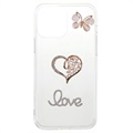 Diamond Decor iPhone 13 Mini TPU Case - Srdce