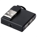 Digitus da -70217 4 -port USB Hub - 480 Mbps, win/mac - čierny