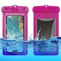 Double Lock Universal Waterproof Case - 6.5", IPX8 - Hot Pink