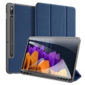 Hlavný vodca Samsung Galaxy Tab S7 Tri -Fold Case - Blue