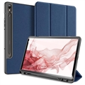Samsung Galaxy Tab S9 Dux Ducis Domo Tri-Fold Puzdro Smart Folio - Modrá