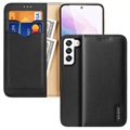 DUX DUCIS HIVO Samsung Galaxy S22 5G Peňaženka kožené puzdro - čierna