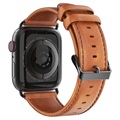 Dux Ducis Apple Watch Series Ultra 2/Ultra/9/8/7/SE/6/5/4/3/2/1 Kožený remienok - 45 mm/44 mm/42 mm - hnedá