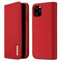 Dux Ducis Wish iPhone 11 Pro Wallet Leather Case (Otvorený box vyhovuje) - červená