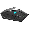 Ejeas E1 Pro Helmet Mounted Bluetooth Headset - Black