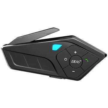 Ejeas E1 Pro Helmet Mounted Bluetooth Headset - Black