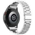 Elegant Samsung Galaxy Watch4/Watch4 Classic/Watch5/Watch6/Watch FE/Watch7 Stainless Steel Strap - Silver