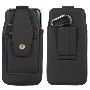 Elegant Universal Belt Clip Case 6.7" - Card Slots, Carabiner