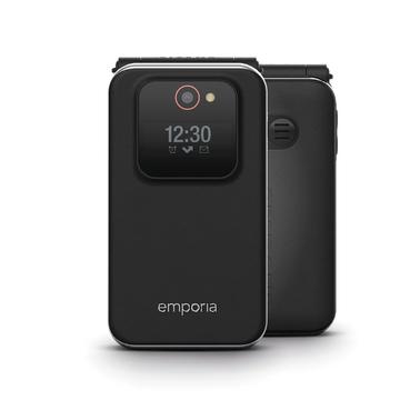 Emporia Joy-LTE Flip Phone for Seniors - Black