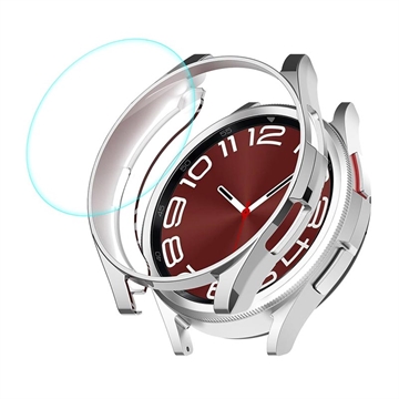 Samsung Galaxy Watch6 Classic Enkay Full Protection Set - 47mm - Strieborná