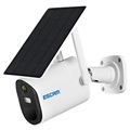 ESCAM QF290 Vodotesná bezpečnostná kamera poháňaná solárnou energiou - biela