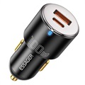 Essager F698 Dual-Port Fast Car Charger - Type-C, USB - 100W - Black