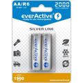 EverActive Silver Line EVHRL6-2000 Rechargeable AA Batteries 2000mAh - 2 Pcs.
