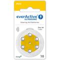 EverActive Ultrasonic 10/PR70 Hearing Aid Batteries - 6 Pcs.