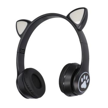 Extralink Cat-Ear Wireless Kids Headphones - Black