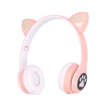 Extralink Cat-Ear Wireless Kids Headphones - Pink