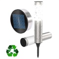 FDTWELVE WATERSSORTSONT LED LED solárna záhradná lampa - 56,5 cm - Striebro