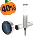 FDTWELVE WATERSSORTSONT LED LED solárna záhradná lampa - 56,5 cm (Otvorený box vyhovuje) - Striebro