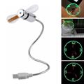 Flexible Gooseneck USB Cooling Fan with LED Clock Display