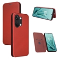 OnePlus Ace 2V/Nord 3 Flipové Puzdro - Uhlíkové Vlákno