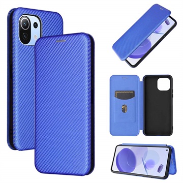 Xiaomi mi 11 Lite 5G Flip Case - uhlíkové vlákno