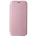 Samsung Galaxy S22+ 5G Flip Case - uhlíkové vlákno - ružové zlato
