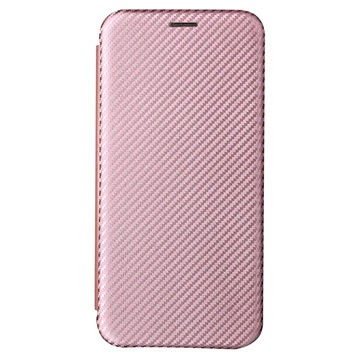 Samsung Galaxy S22+ 5G Flip Case - uhlíkové vlákno - ružové zlato