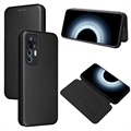 Flipové Puzdro Xiaomi 12T/12T Pro - Uhlíkové Vlákno