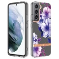Séria kvetov Samsung Galaxy S22 5G TPU Case - Purple Begonia